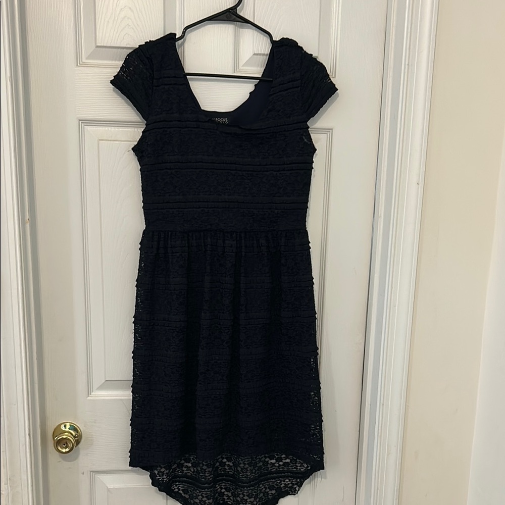 Enfocus Studio Navy Lace Dress